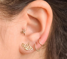 Load image into Gallery viewer, 14K Gold Branch Stud Earrings