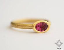 Load image into Gallery viewer, 14k/18k Solid Gold Tourmaline Engagement - Caroline
