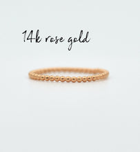 Load image into Gallery viewer, 14k Gold / Silver Minimal Dotted Ring