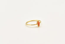 Load image into Gallery viewer, 14k Gold Pink Coral Drop Ring
