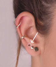 Load image into Gallery viewer, 14k Gold Tiny Dot Minimal Stud Earrings