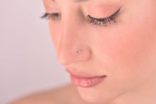 Load image into Gallery viewer, 14k Gold Minimalist Bird Nose Stud