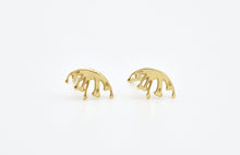 Load image into Gallery viewer, 14k Gold Boho Dainty Flower Stud Earrings
