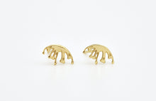 Load image into Gallery viewer, 14k Gold Boho Dainty Flower Stud Earrings