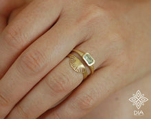 Load image into Gallery viewer, 14k Solid Gold Dainty Sun Ring - Summer
