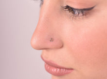 Load image into Gallery viewer, 14k Solid Gold Geometric Nose Stud