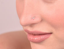 Load image into Gallery viewer, 14k Gold Large Bird Nose Stud