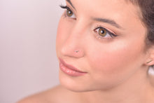Load image into Gallery viewer, 14k Gold Tiny Bird Nose Stud