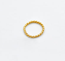 Load image into Gallery viewer, 14k Solid Gold Thin Twisted Nose Ring