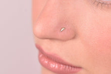 Load image into Gallery viewer, 14k Gold Tiny Geometric Nose Stud
