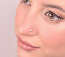 Load image into Gallery viewer, 14k Gold Tiny Bird Nose Stud