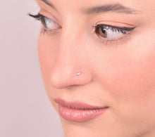 Load image into Gallery viewer, 14k Gold Tiny Bird Nose Stud