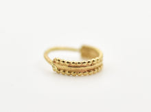 Load image into Gallery viewer, 14k Solid Gold Hippie Nose Ring