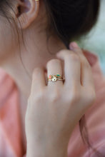 Load image into Gallery viewer, 14k Gold Evil Eye Ring with Turquoise