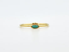 Load image into Gallery viewer, 14k Gold Evil Eye Ring with Turquoise