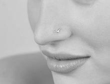 Load image into Gallery viewer, Silver Flying Bird Nose Stud