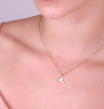 Load image into Gallery viewer, 14k Gold Bird Pendant with Diamond