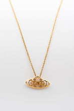 Load image into Gallery viewer, 14k Gold Oval Filigree Pendant