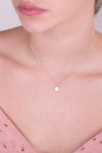 Load image into Gallery viewer, Sterling Silver Dainty Disc Necklace