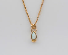 Load image into Gallery viewer, 14k Gold Gemstone Drop Pendant