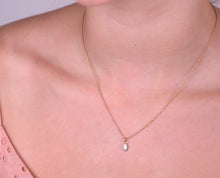 Load image into Gallery viewer, 14k Gold Gemstone Drop Pendant