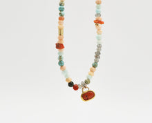 Load image into Gallery viewer, 14k Gold Beaded Gemstone Necklace