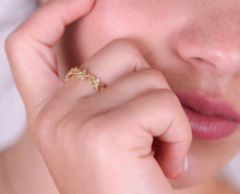Load image into Gallery viewer, 14k / 18k Gold Filigree Lace Ring