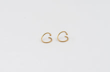 Load image into Gallery viewer, 14k Gold Small Spiral Hoop Earrings