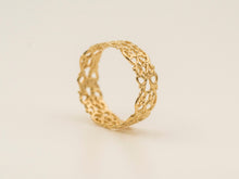 Load image into Gallery viewer, 14k Gold Lace Boho Ring