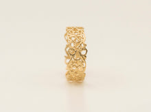 Load image into Gallery viewer, 14k Gold Lace Boho Ring