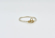 Load image into Gallery viewer, 14k Gold and Silver Flower Ring
