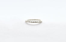 Load image into Gallery viewer, Silver Twisted Nose Hoop