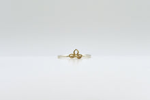 Load image into Gallery viewer, 14k Gold and Silver Flower Ring
