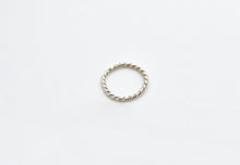 Load image into Gallery viewer, Silver Twisted Nose Hoop