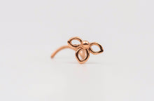 Load image into Gallery viewer, 14k Gold Minimalist Flower Nose Stud