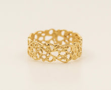 Load image into Gallery viewer, 14k Gold Lace Boho Ring