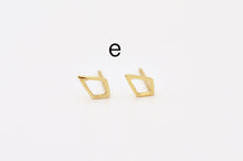 Load image into Gallery viewer, 14K Gold Tiny Geometric Earrings
