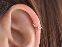Load image into Gallery viewer, 14k Solid Gold Snug Dotted Nose Ring