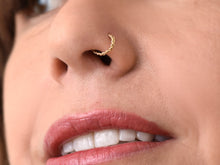 Load image into Gallery viewer, 14k Gold Braided Nose Ring
