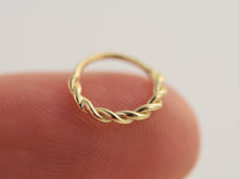 Load image into Gallery viewer, 14k Gold Twisty Nose Ring