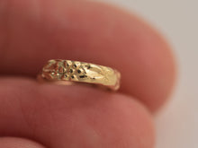 Load image into Gallery viewer, 14k Gold Floral Boho Hoop Ring