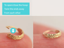 Load image into Gallery viewer, 14k Solid Gold Floral Nose Ring