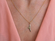 Load image into Gallery viewer, 14k Gold Flying Bird Pendant
