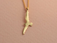 Load image into Gallery viewer, 14k Gold Flying Bird Pendant