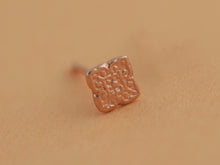 Load image into Gallery viewer, 14k Gold Square Indian Nose Stud
