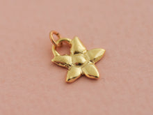 Load image into Gallery viewer, 14k Gold Dainty Flower Pendant