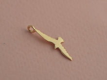 Load image into Gallery viewer, 14k Gold Flying Bird Pendant