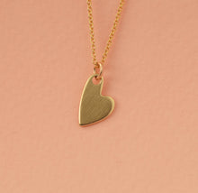 Load image into Gallery viewer, 14k Gold Tiny Heart Pendant