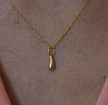Load image into Gallery viewer, 14k Gold Minimalist Drop Pendant