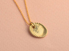 Load image into Gallery viewer, 14k Gold Oval Disc Pendant
